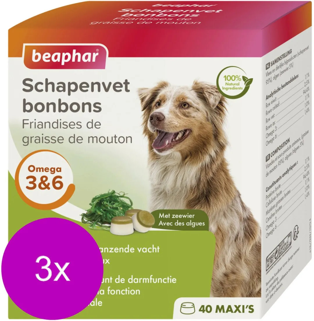 Beaphar Schapenvetbonbons Zeewier