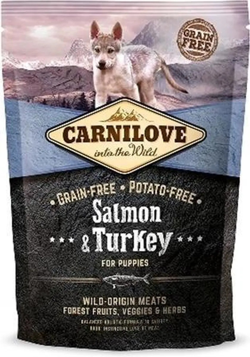 Carnilove Puppy Small Breed Zalm & Kalkoen - 1kg - afbeelding 3 van 4