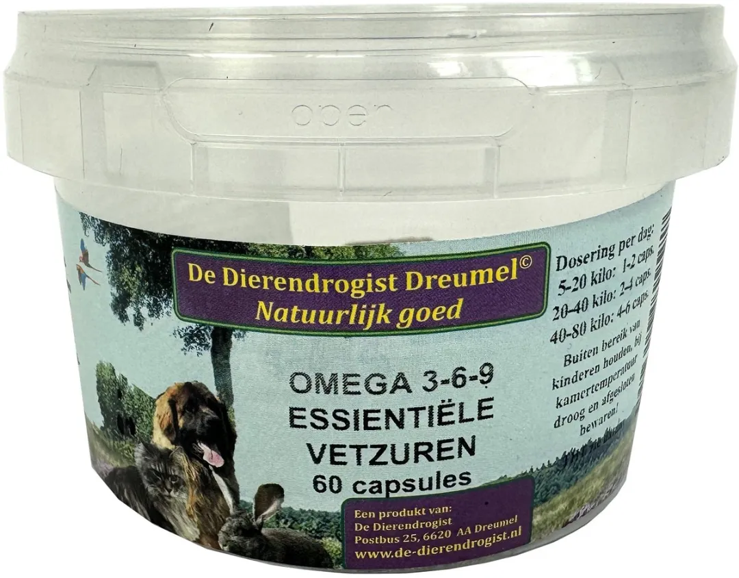 Dierendrogist Omega 3-6-9 Vetzuren Capsules