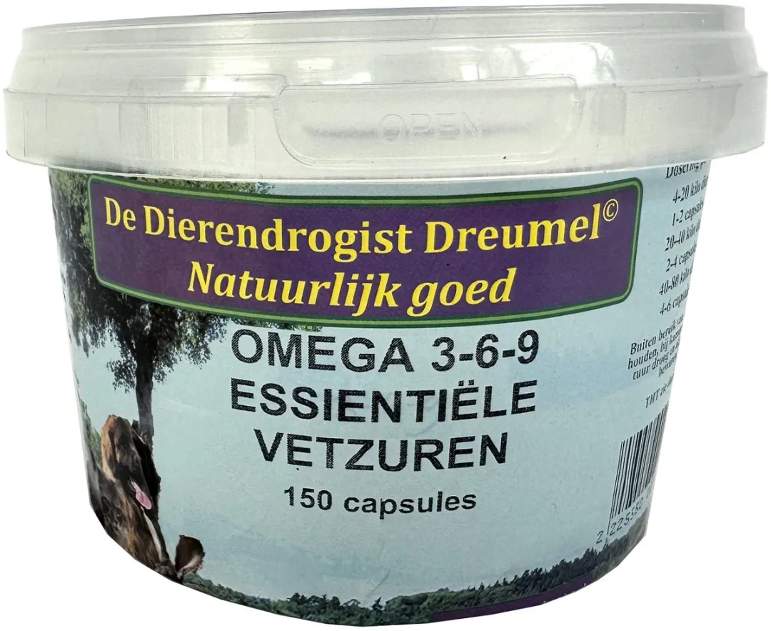 Dierendrogist Omega 3-6-9 Vetzuren Capsules - 60 Stuks