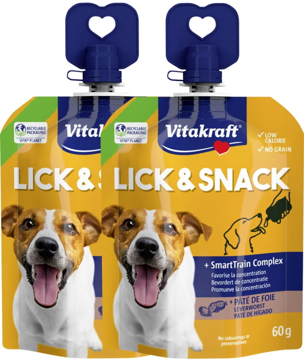 Vitakraft Lick & Snack Hond Leverworst 60g