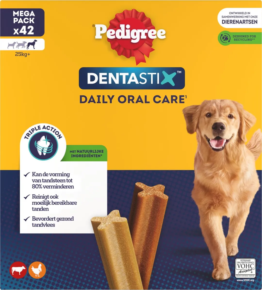 Pedigree Dentastix Grote Hond - 42 Kauwsnacks
