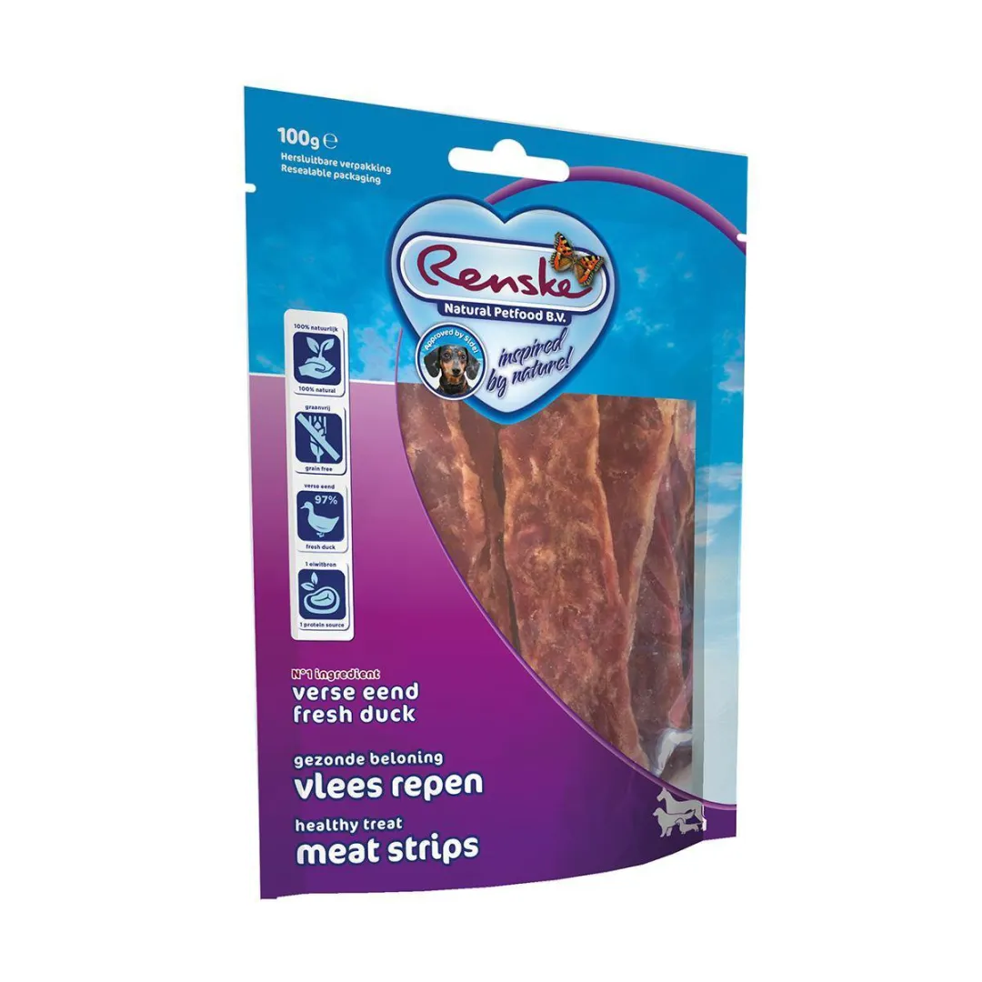 Renske Gezonde Beloning Vleesstrips Konijn 100g - 10 Stuks - afbeelding 6 van 6