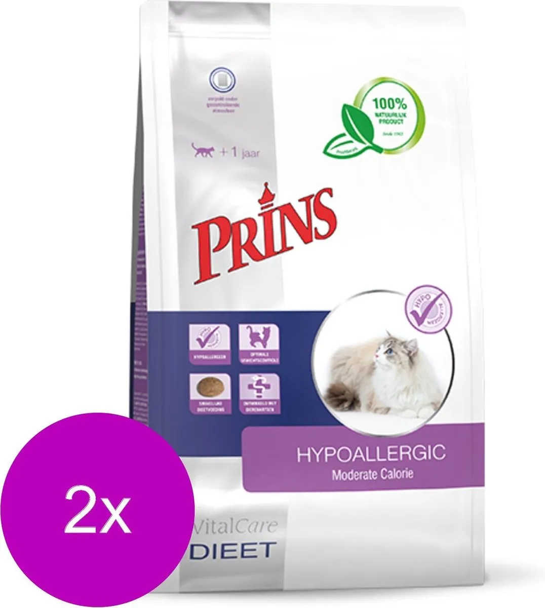 Prins Vitalcare Dieet Hypo Kattenvoer - 2x1,5 kg