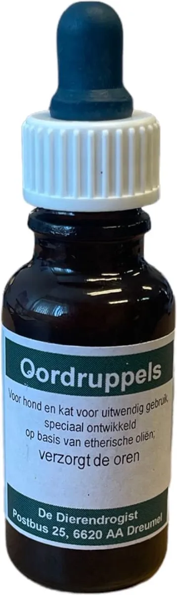 Dierendrogist Oordruppels 20ml - Hond/Kat