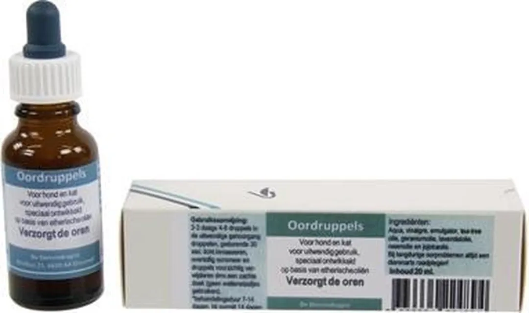 Dierendrogist Oordruppels 20ml - Hond/Kat