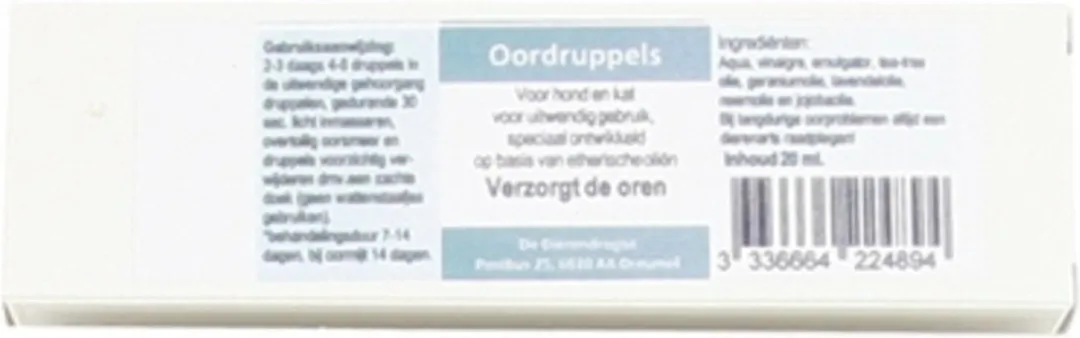 Dierendrogist Oordruppels 20ml