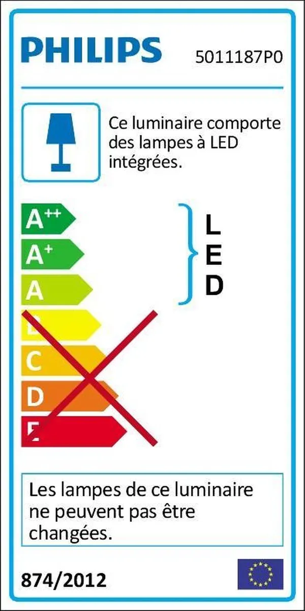 Philips Casement - Inbouwspot - 1 Lichtpunt - grijs - 1 x 500lm