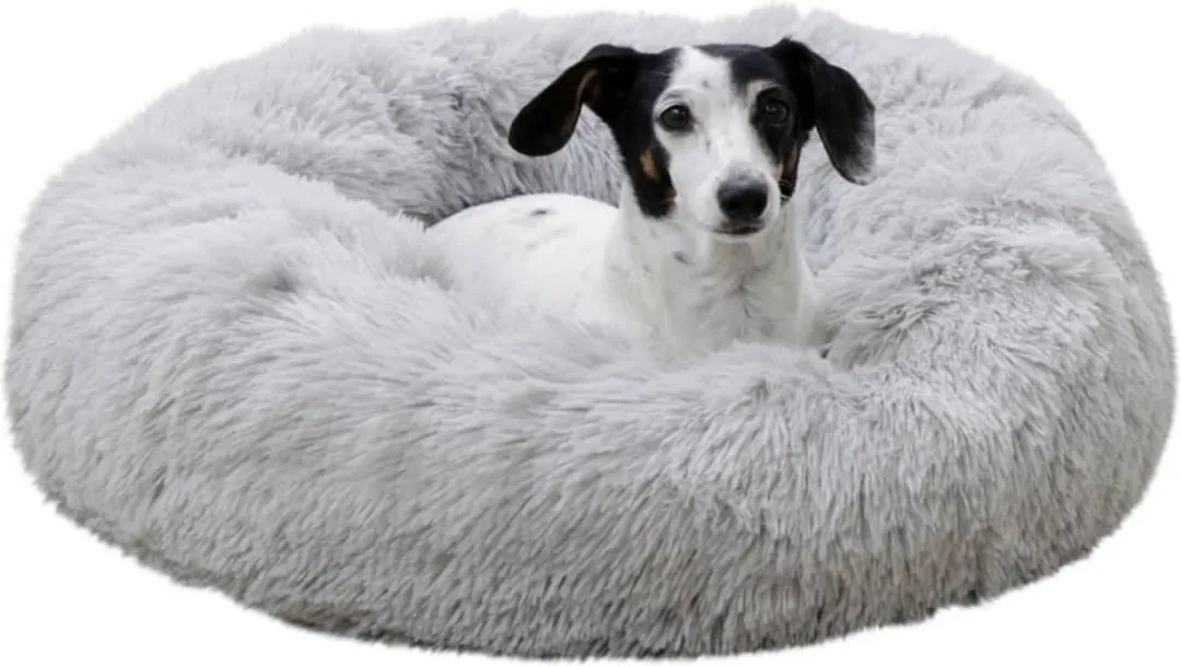 Kerbl Hondenbed Fluffy 60cm - Lichtgrijs - afbeelding 5 van 6