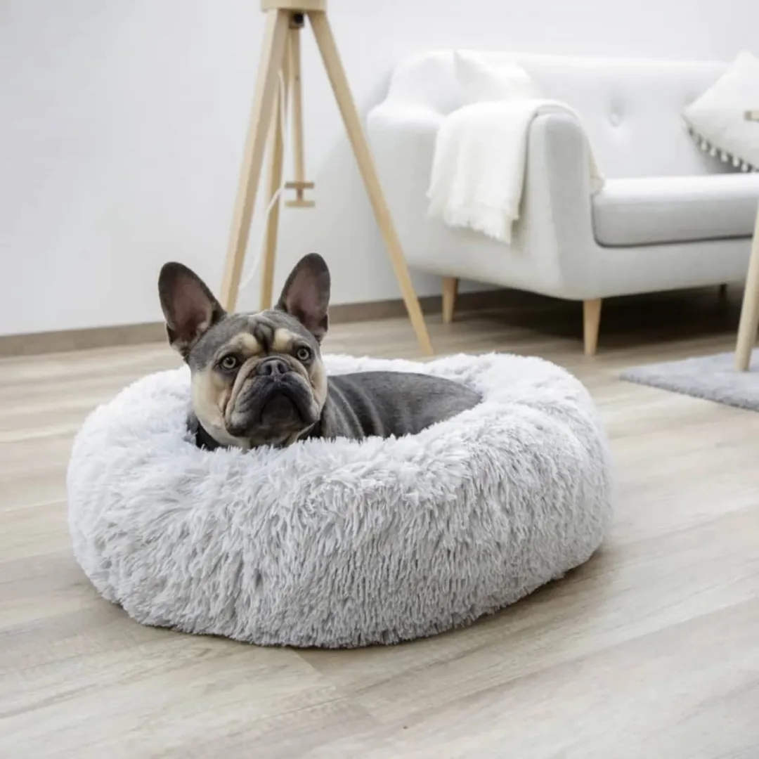 Kerbl Hondenbed Fluffy 60cm - Lichtgrijs - afbeelding 3 van 6