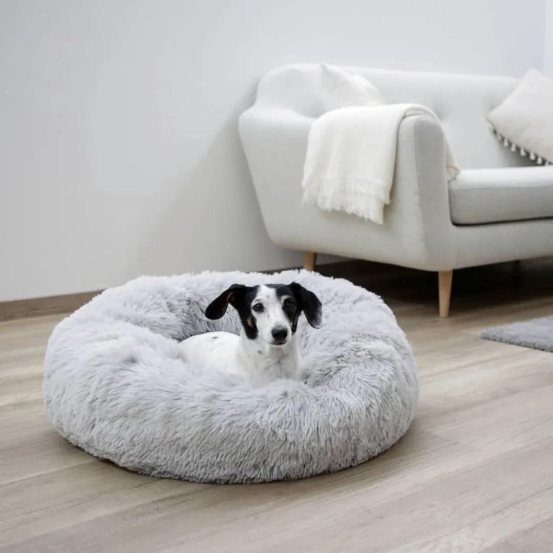 Kerbl Hondenbed Fluffy 60cm - Lichtgrijs - afbeelding 6 van 6