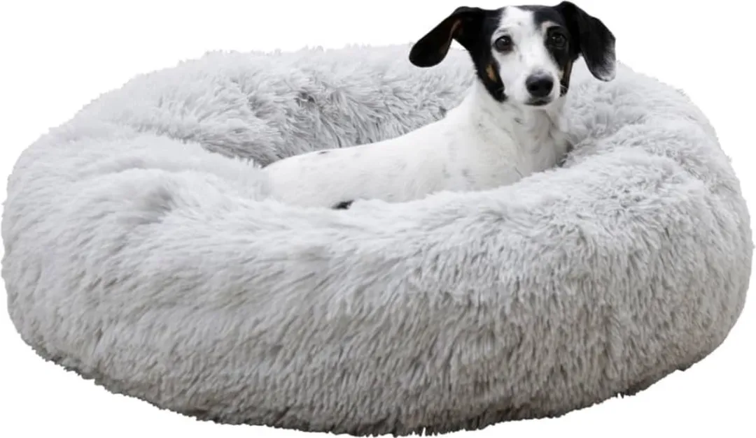 Kerbl Hondenbed Fluffy 60cm - Lichtgrijs - afbeelding 4 van 6