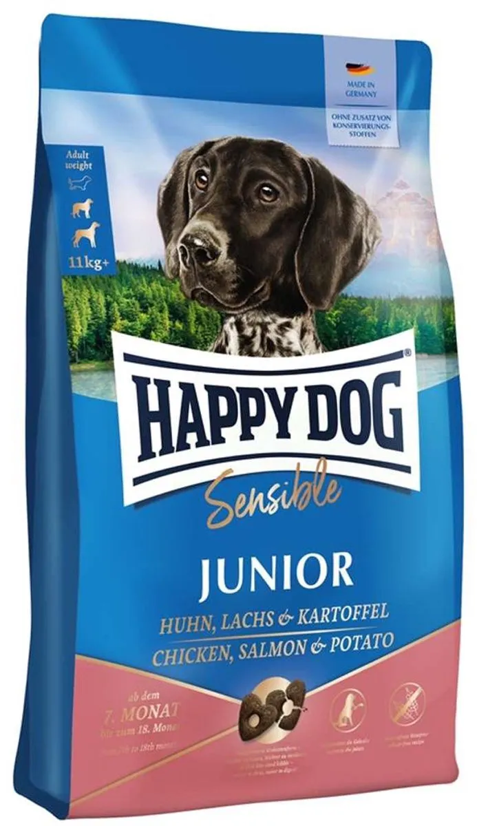 Happy Dog Sensible Junior Kip & Zalm 10kg