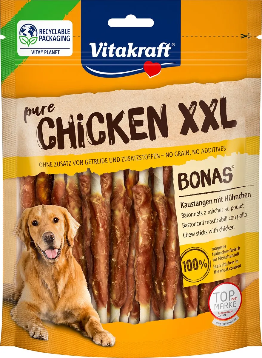 Vitakraft Pure Chicken Bonas XXL - 200g - 8 Stuks