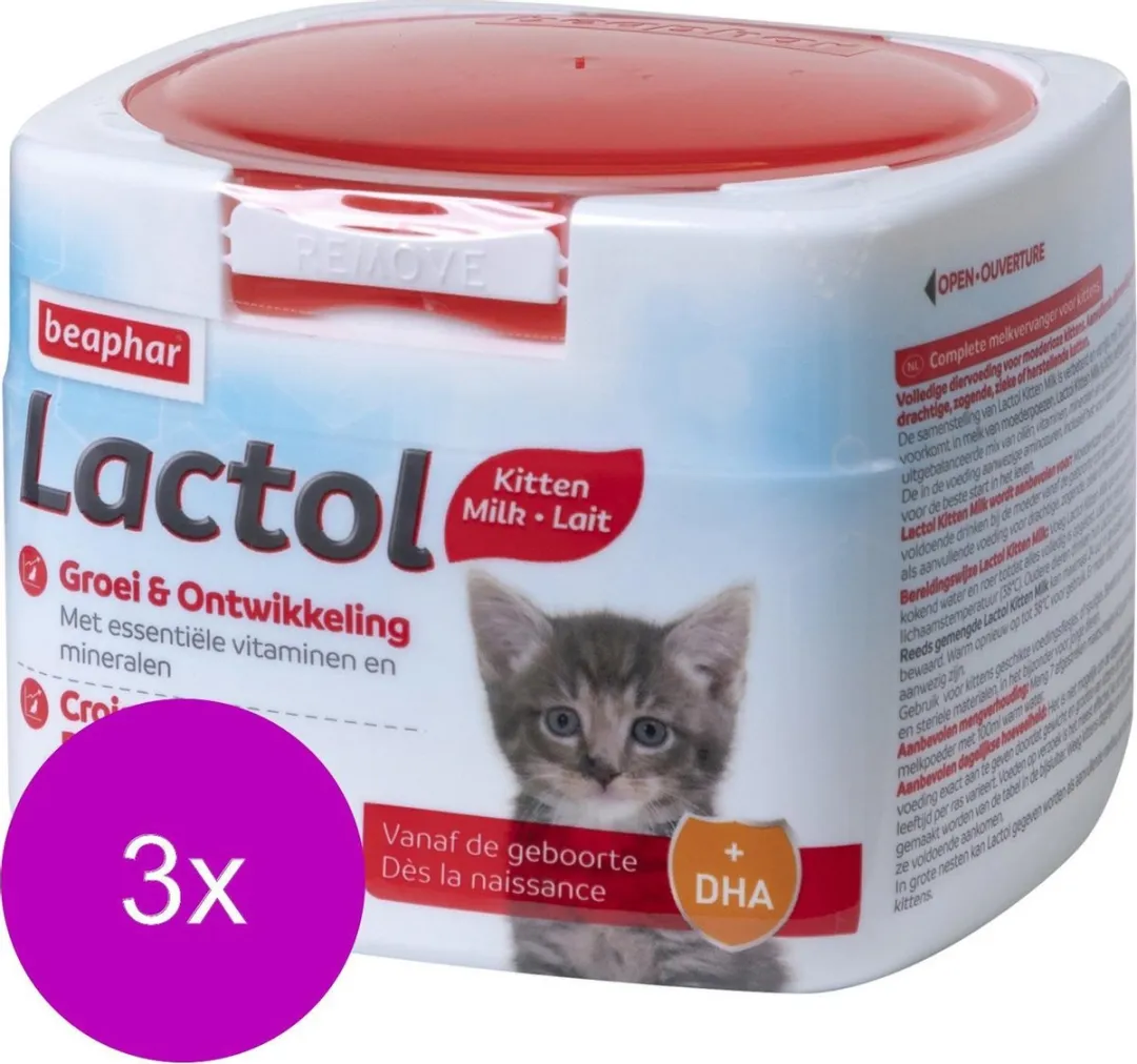 Beaphar Lactol Melk Kitten 250g - 3 Stuks - afbeelding 6 van 6