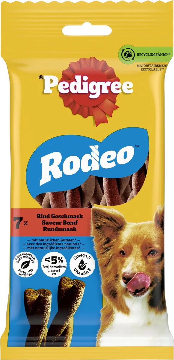 Pedigree Rodeo Rund Hondensnacks - 84 Stuks