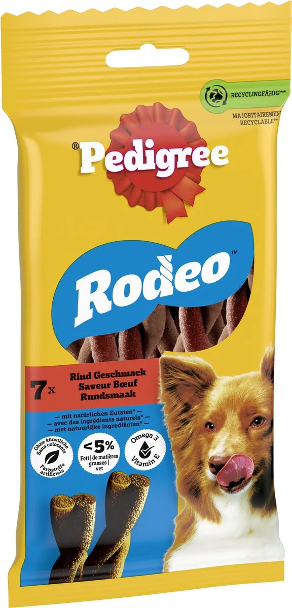 Pedigree Rodeo Rund Hondensnacks - 84 Stuks