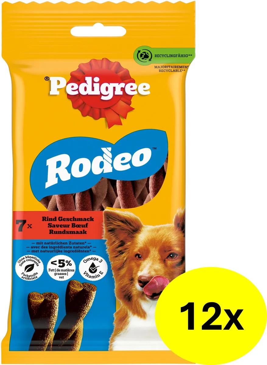 Pedigree Rodeo Rund Hondensnacks - 84 Stuks