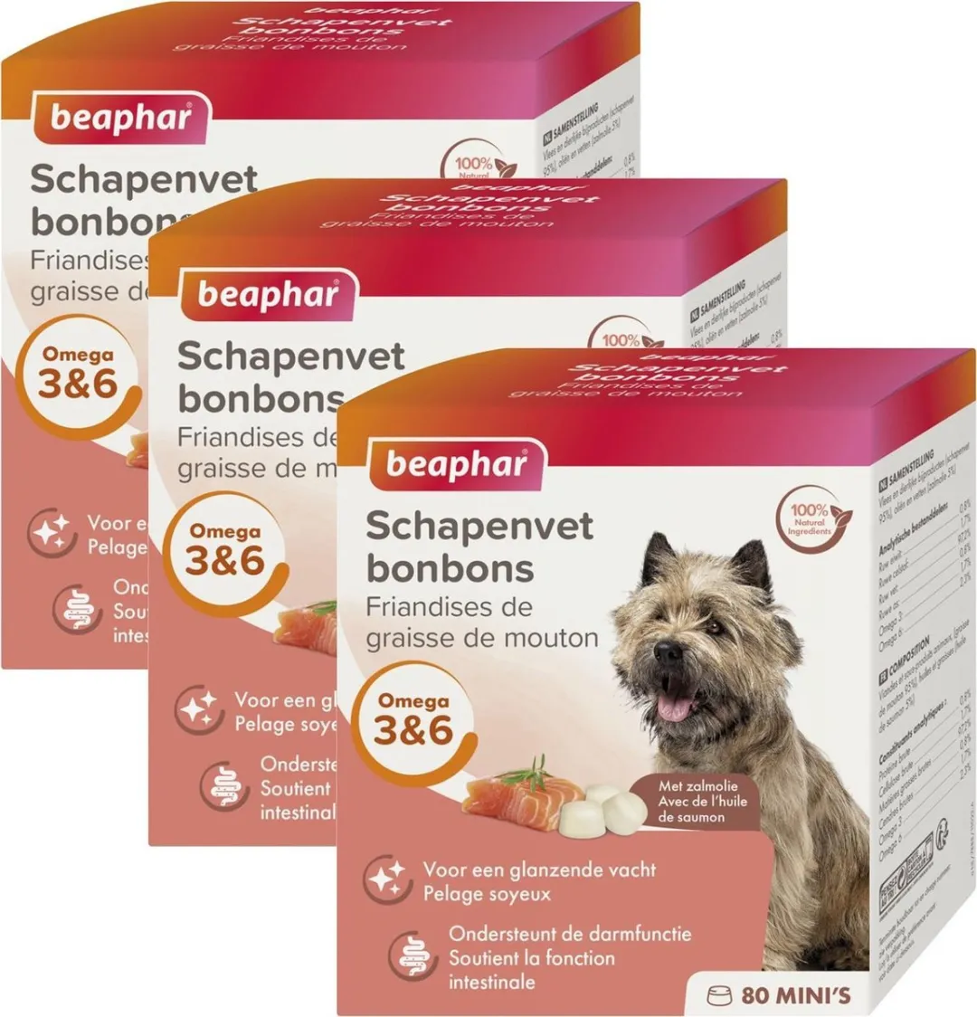 Beaphar Schapenvetbonbons Zalm