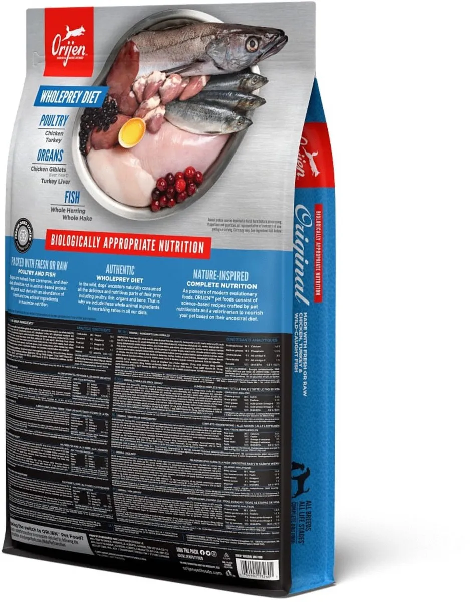Orijen Whole Prey Original Kip & Kalkoen Hondenvoer 6kg
