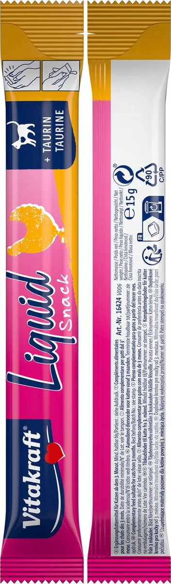 Vitakraft Liquid Snack Kip - 66 Stuks (11x6)
