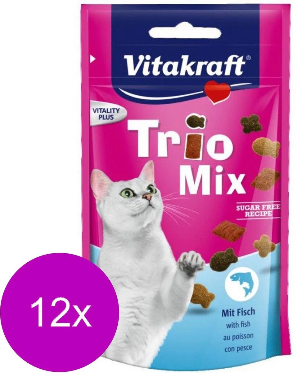 Vitakraft Trio Mix Kattensnack Vis
