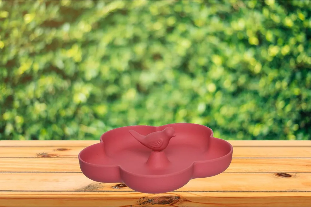 Decoris Vogelbad Roze 23cm