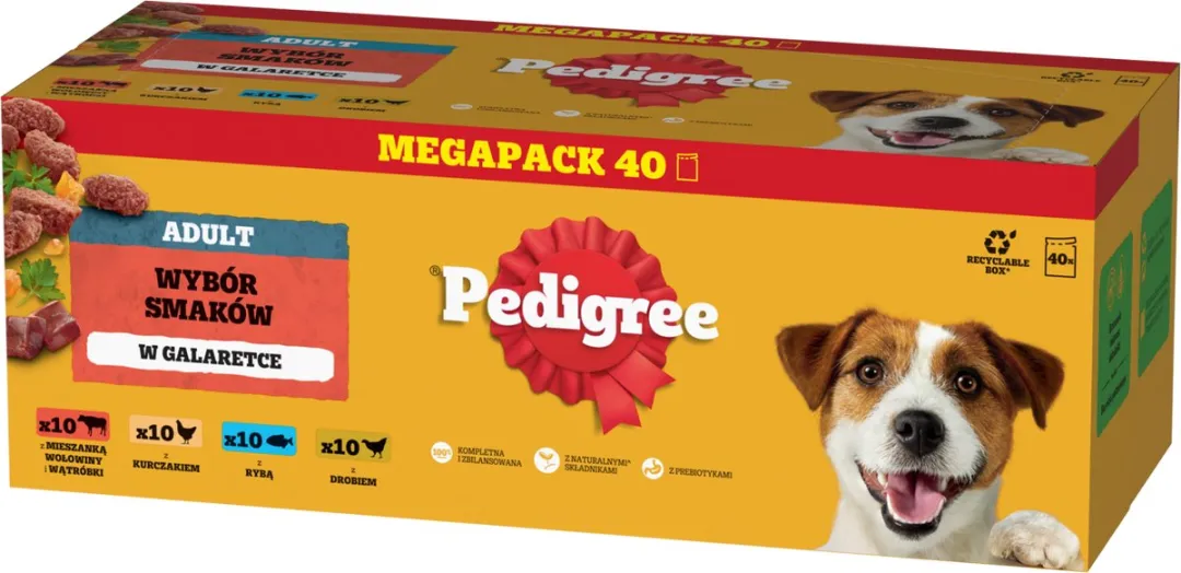 Pedigree Wybór Smaków Serie - Hondenvoer in Gelei - 40x100g - Voor Volwassen Honden