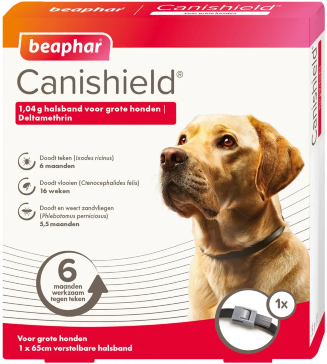 Beaphar Canishield Anti Vlooien & Tekenband Hond L
