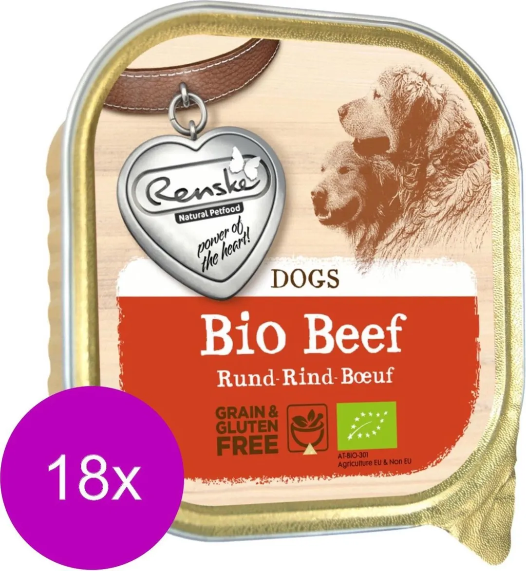 Renske Adult Bio Rund Graanvrij Hondenvoer 300g