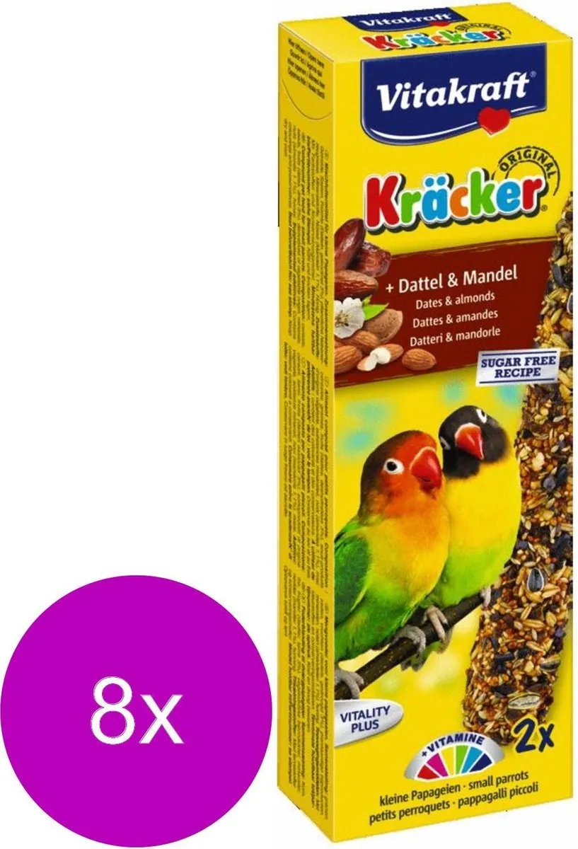 Vitakraft Agaporniskracker Fruit - 8 Stuks