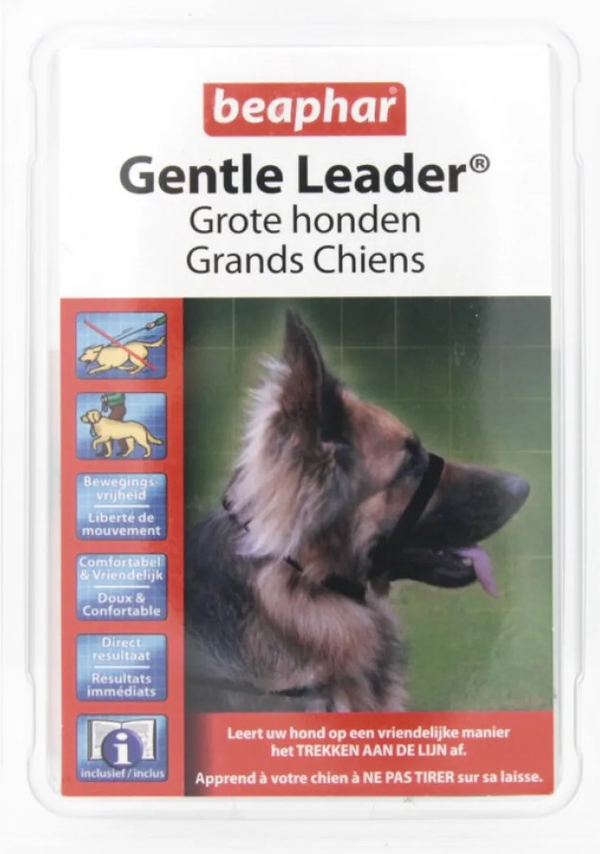Beaphar Gentle Leader Hoofdhalsband - 3 Stuks - Zwart L