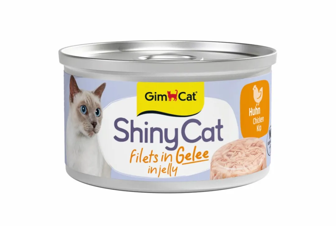 GimCat ShinyCat Filets in Jelly Kip - 24 Stuks