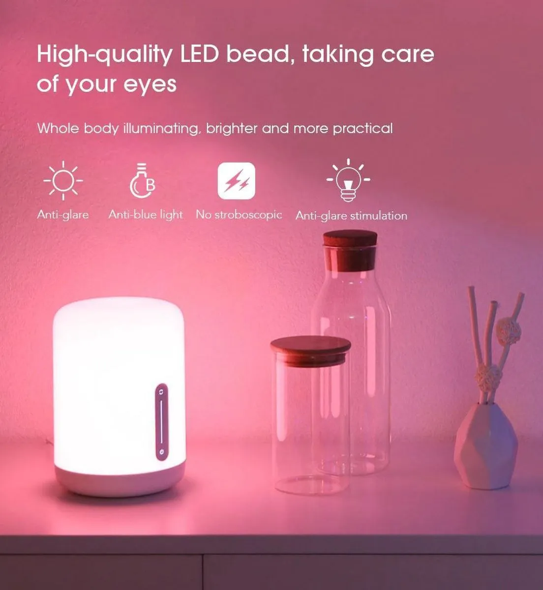 Xiaomi Mi Smart Wake Up Light 2 - Nachtlamp - 50.000 Lichtpunten