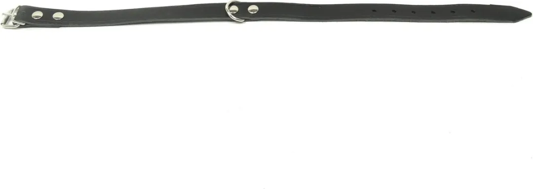 Kerbl Halsband Leer 46-56cm - Zwart