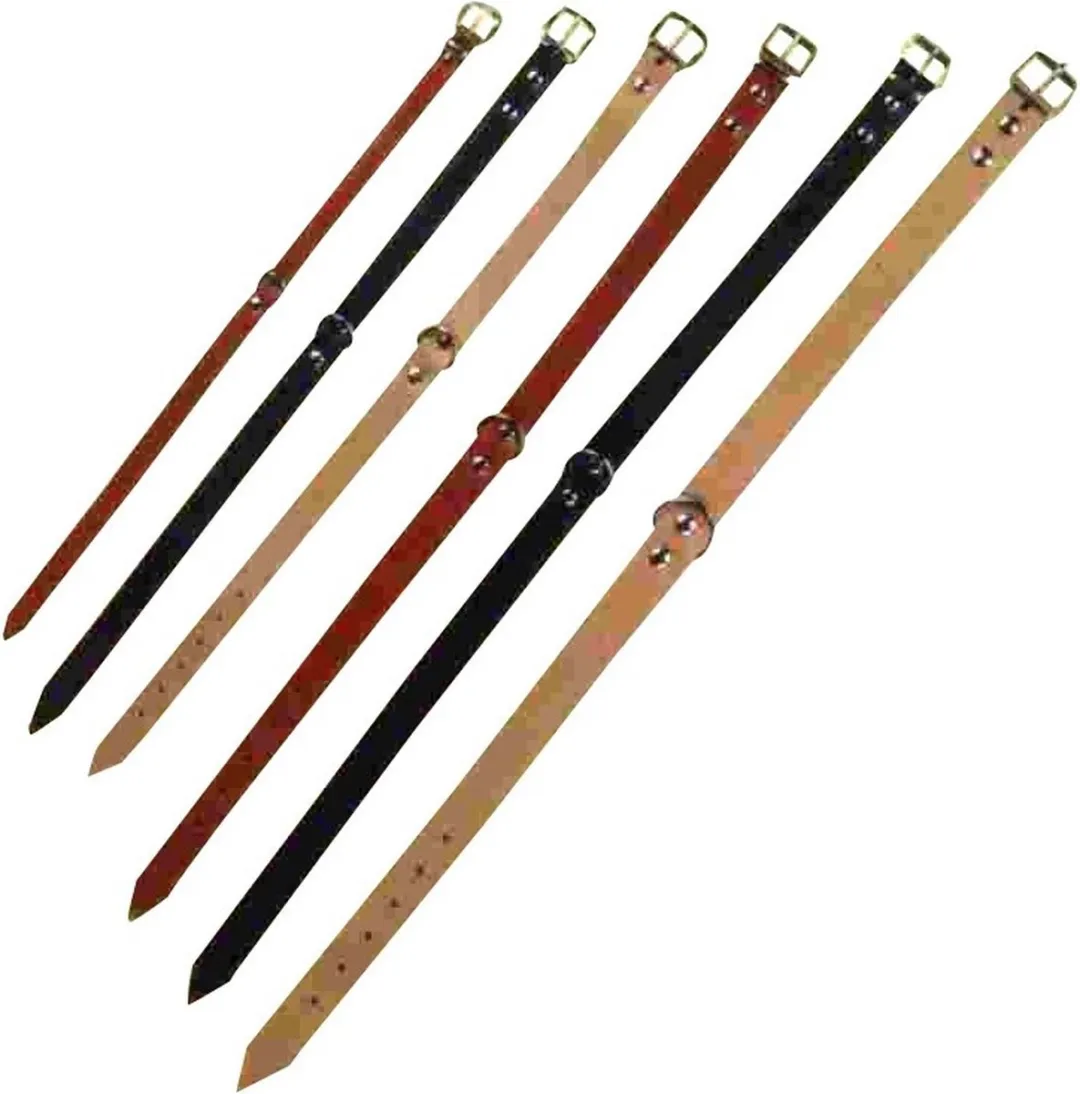 Kerbl Halsband Leer 46-56cm - Zwart