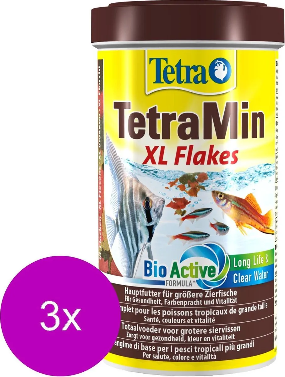 Tetra Tetramin XL Bio Active Vlokken - 3x500ml