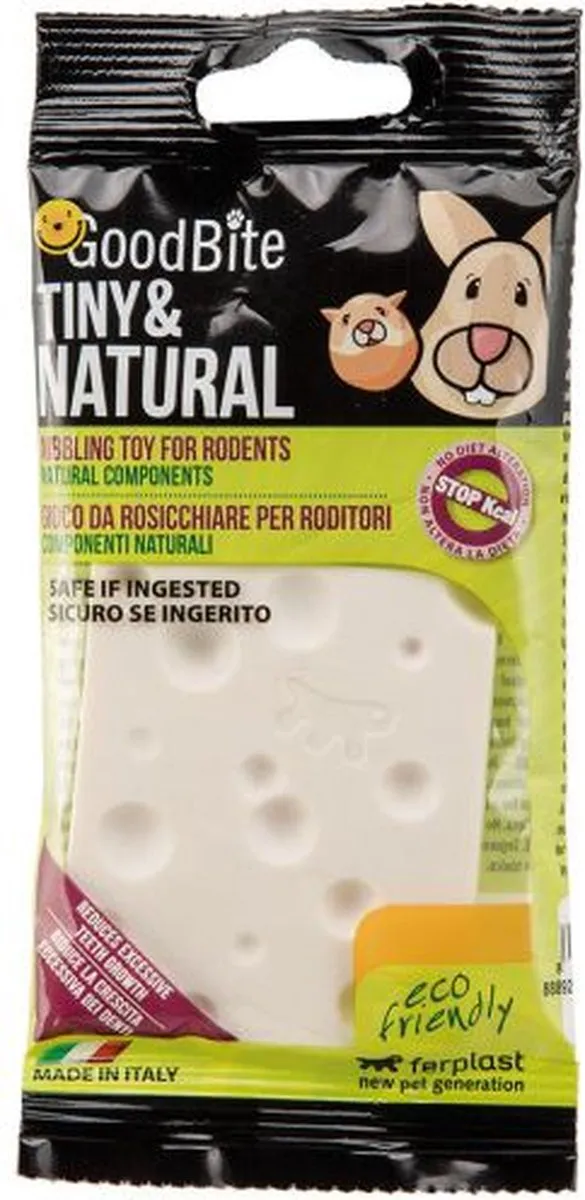 Ferplast Tiny & Natural Kaas Speelgoed - Crème - afbeelding 2 van 2