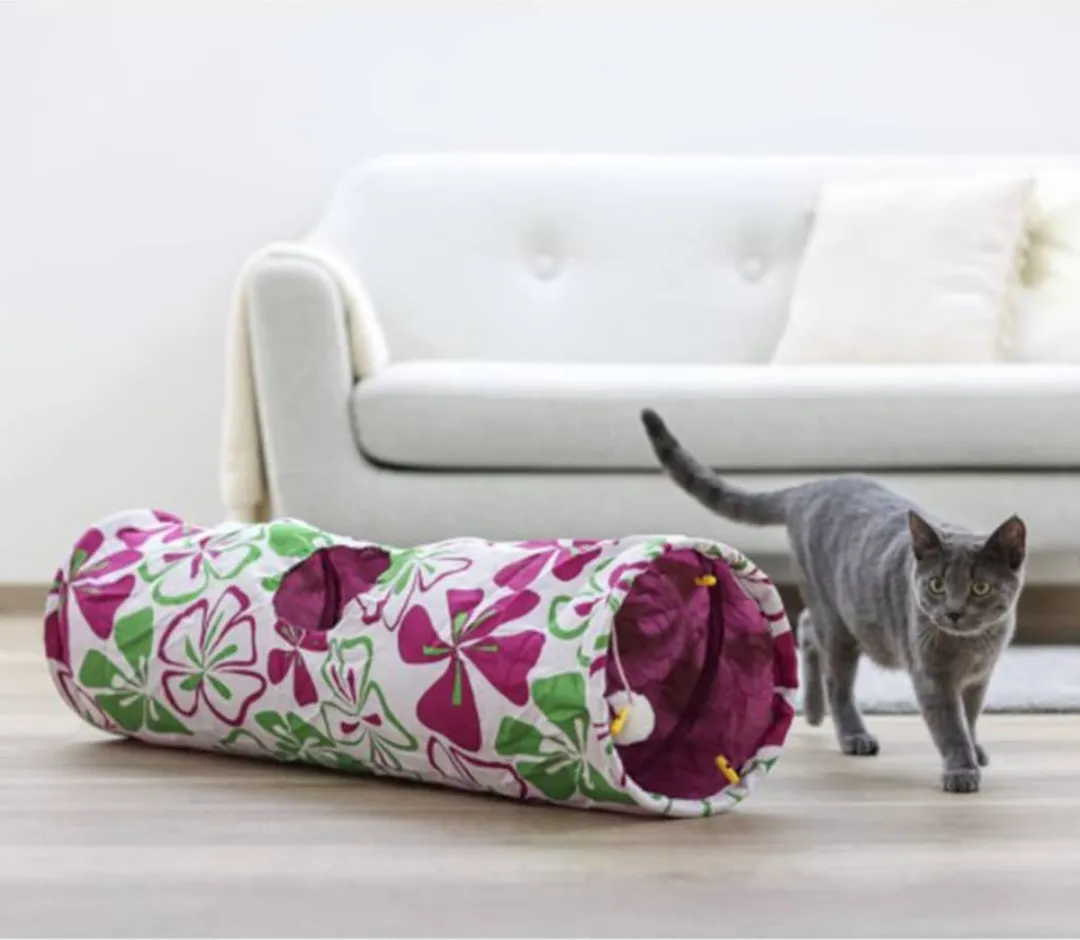 Kerbl Kattentunnel Flower 25x90cm