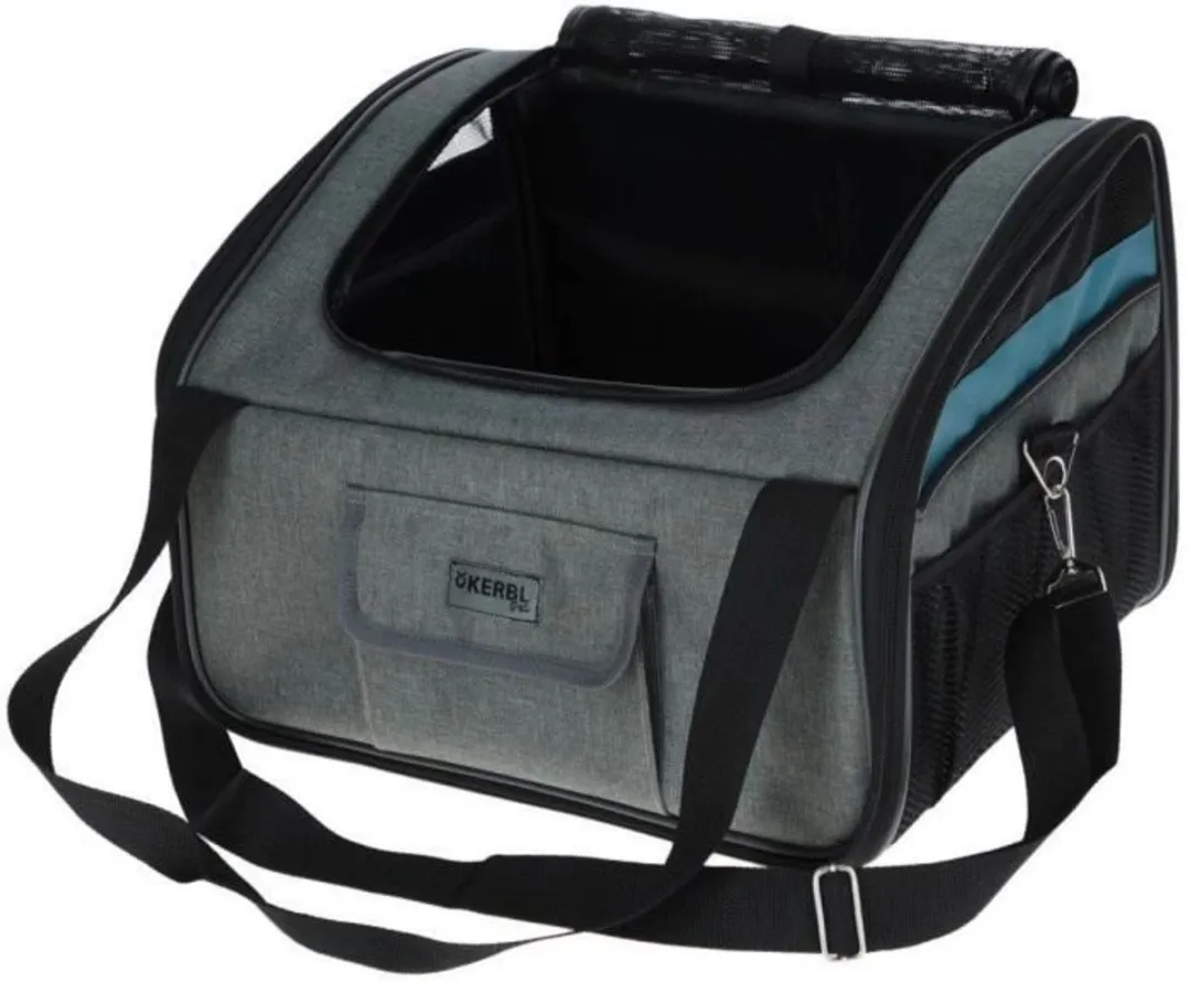 Kerbl Vacation Autotas - 44x35x30cm - Grijs/Blauw - afbeelding 6 van 6