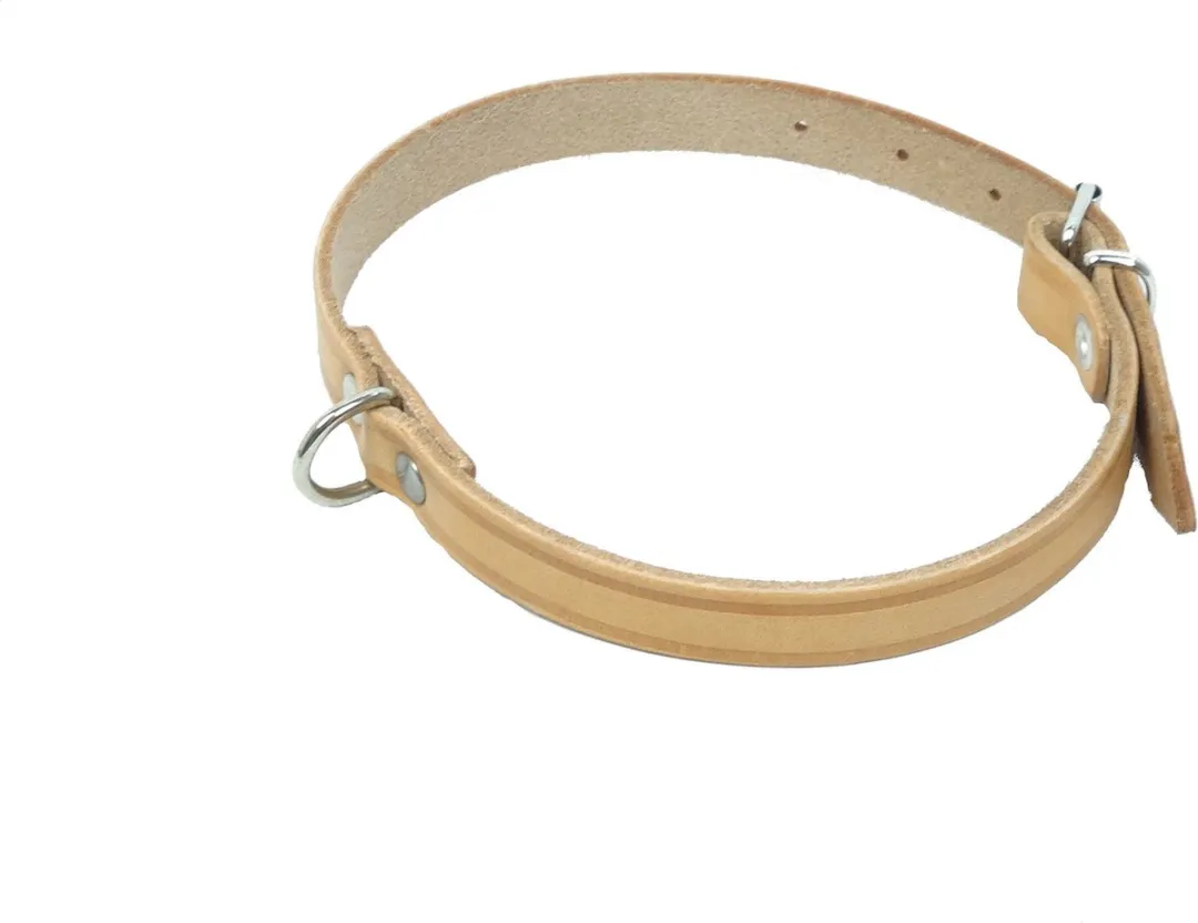 Kerbl Halsband Leer 27-33cm - Naturel