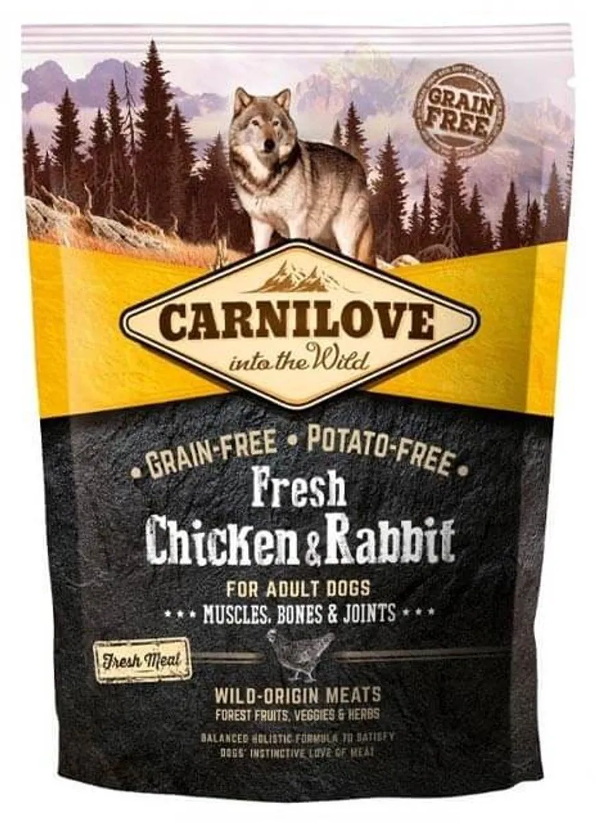 Carnilove Grain Free Fresh Chicken & Rabbit Adult 12 kg - Hond