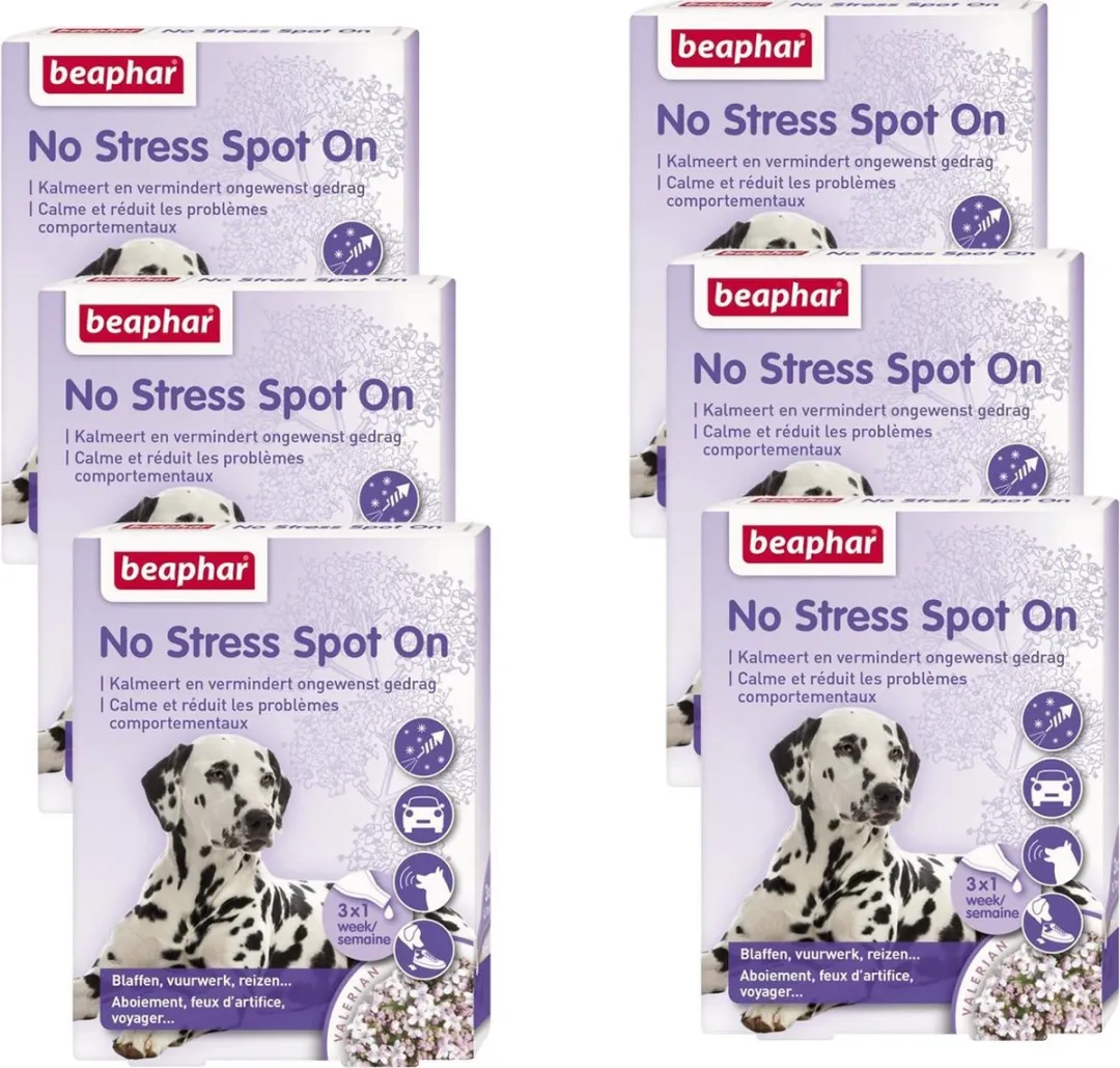 Beaphar No Stress Spot On Hond - 6x3 Pipetten - afbeelding 6 van 6