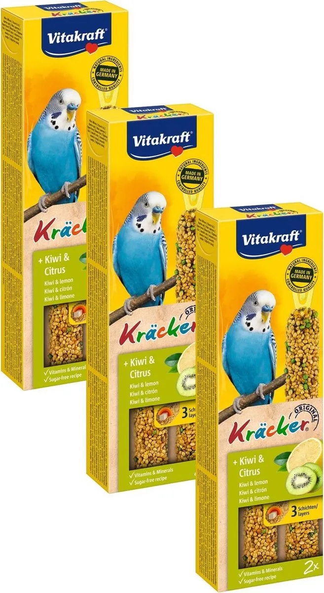 Vitakraft Parkiet Kracker - 6 Stuks