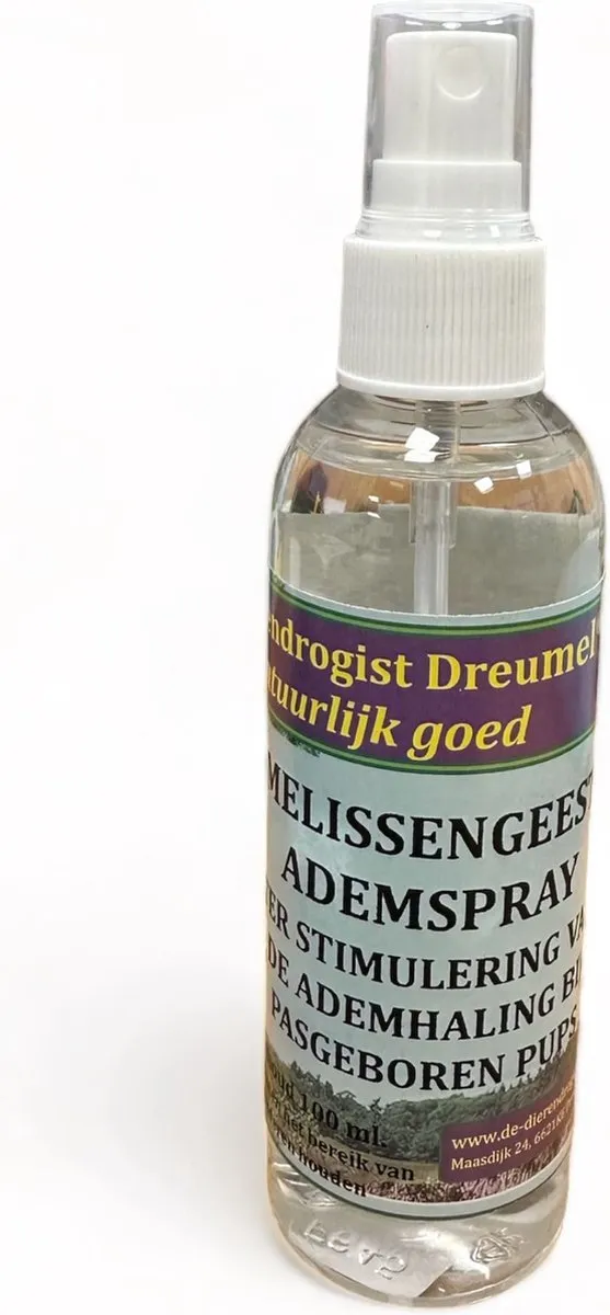 Dierendrogist Melissengeest Ademspray Pup 100ml