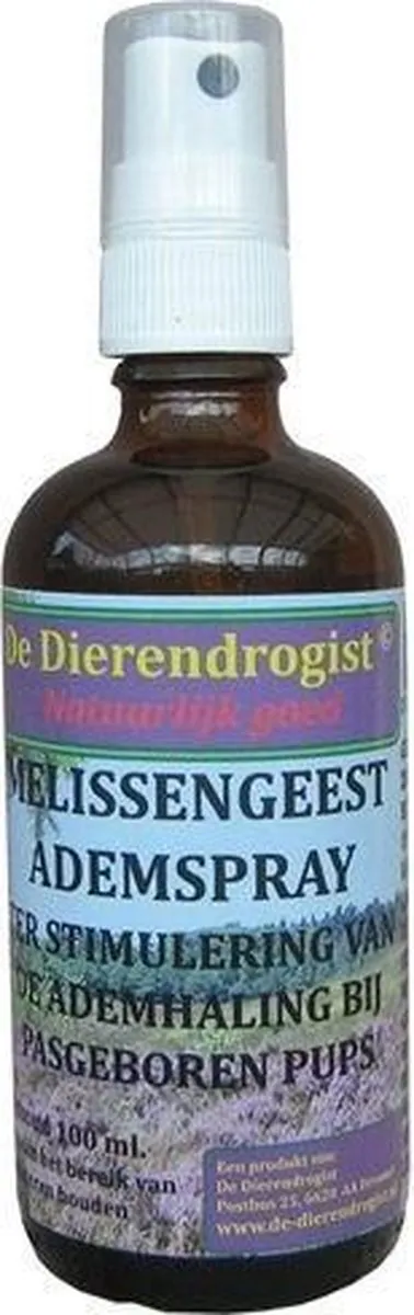 Dierendrogist Melissengeest Ademspray Pup 100ml