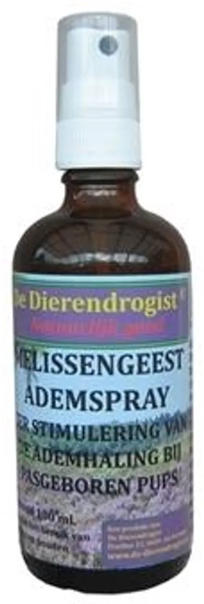 Dierendrogist Melissengeest Ademspray Pup 100ml