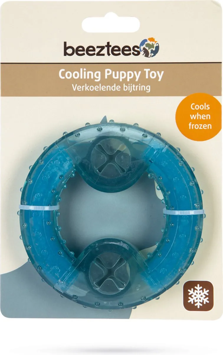 Beeztees Puppy Koel Bijtring - Blauw