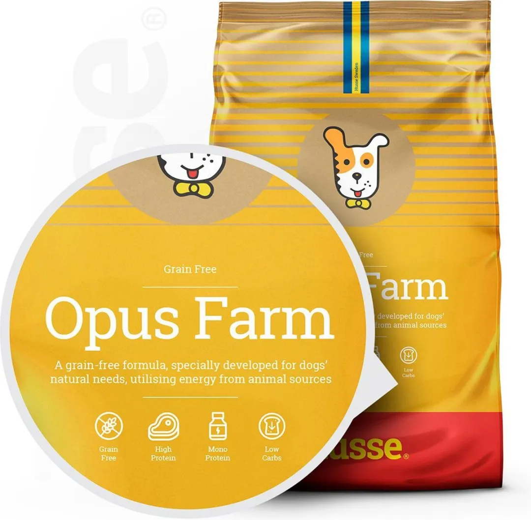 Husse Opus Farm Graanvrij Hondenvoer Kip & Aardappel 12kg