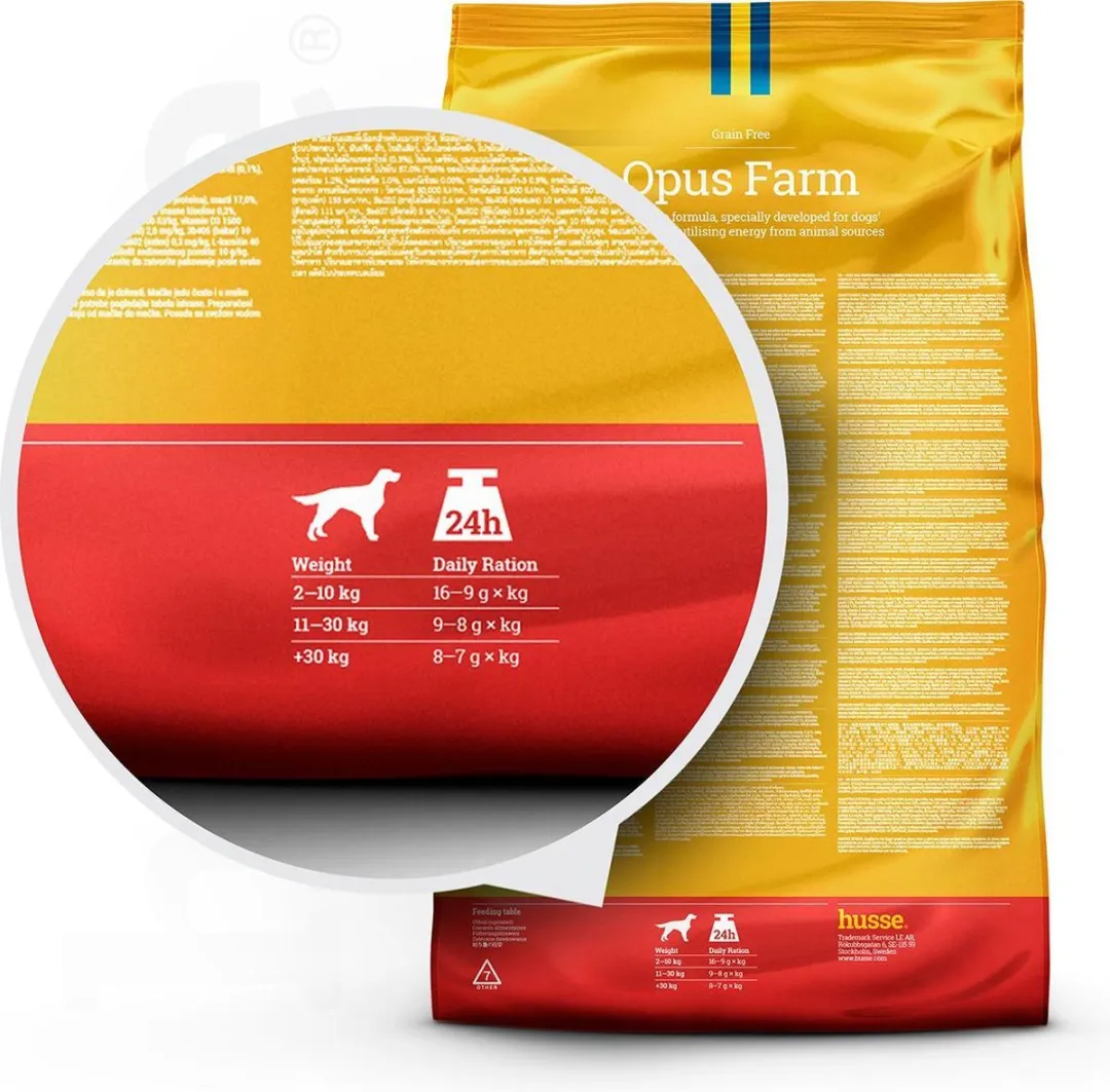 Husse Opus Farm Graanvrij Hondenvoer Kip & Aardappel 12kg